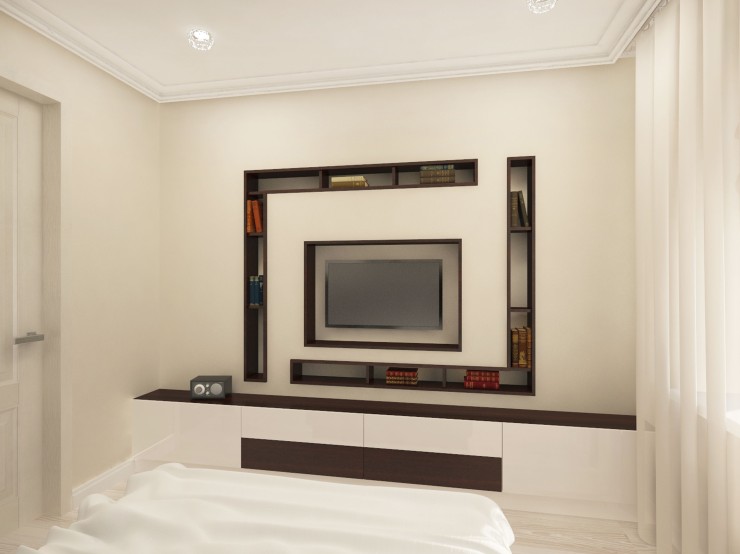 simple interior light bedroom