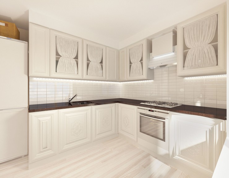 simple interior light kitchen