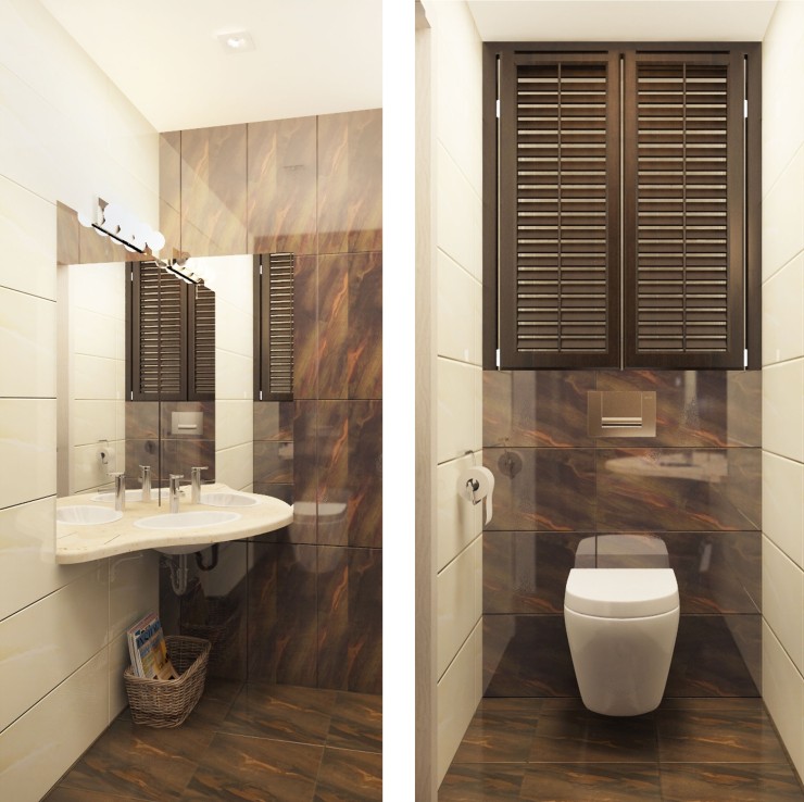 simple interior light bathroom