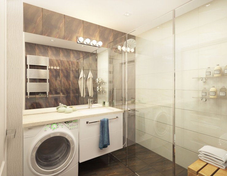 simple interior light bathroom