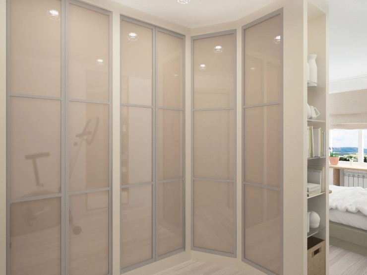 simple interior light bedroom