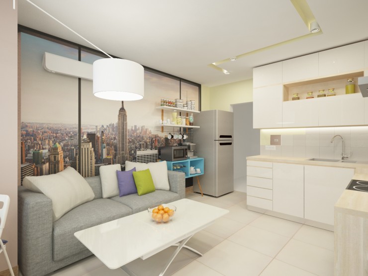 bright kitchen interior