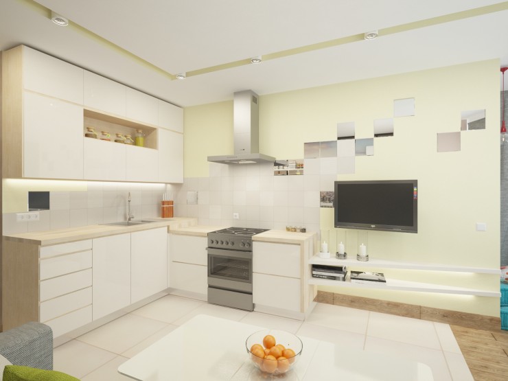 bright kitchen interior