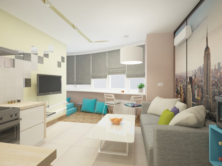 bright kitchen interior