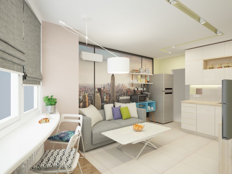 bright kitchen interior