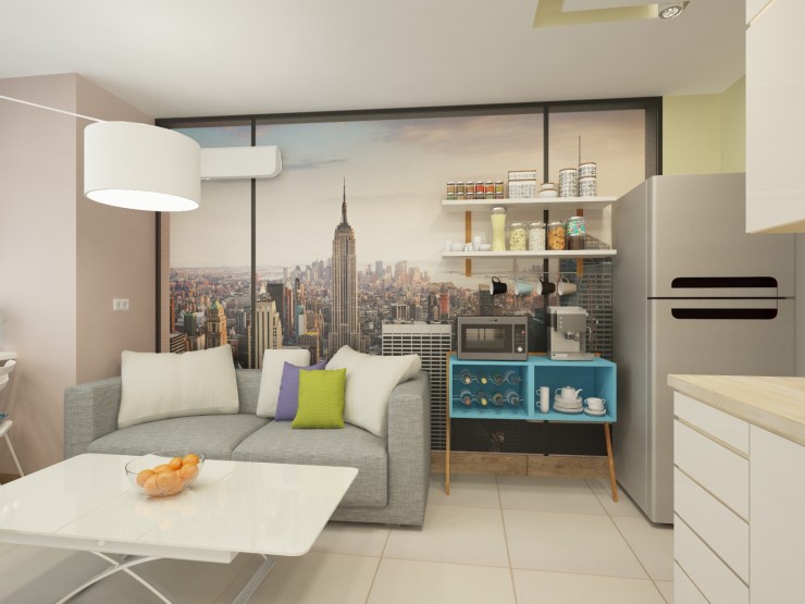 bright kitchen interior