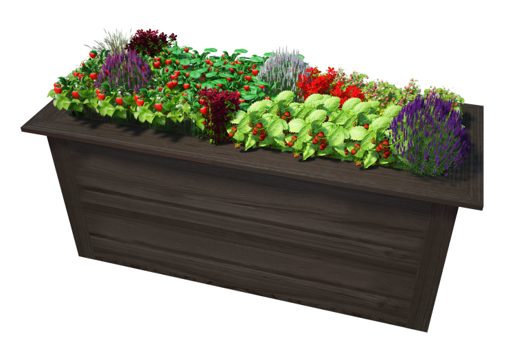 3d decorative flower bed