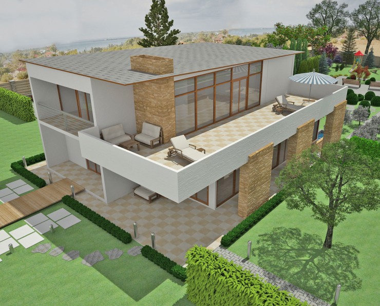 Landscape design visualization