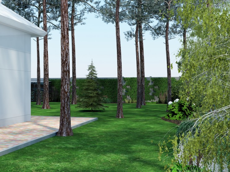 3d render landscaping