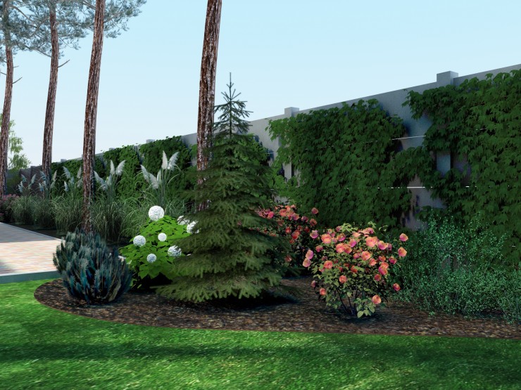 3d render landscaping