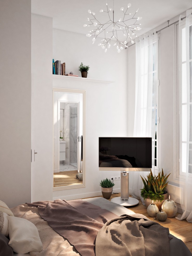 Paris interior bedroom