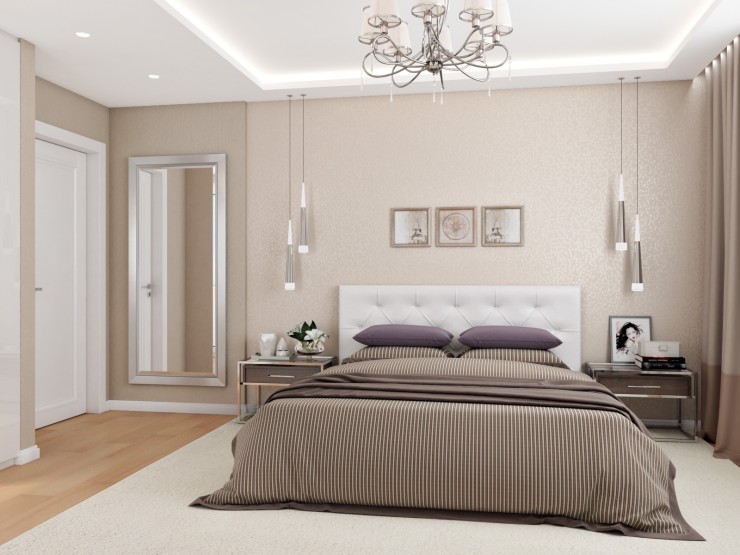 Elegant apartment bedroom