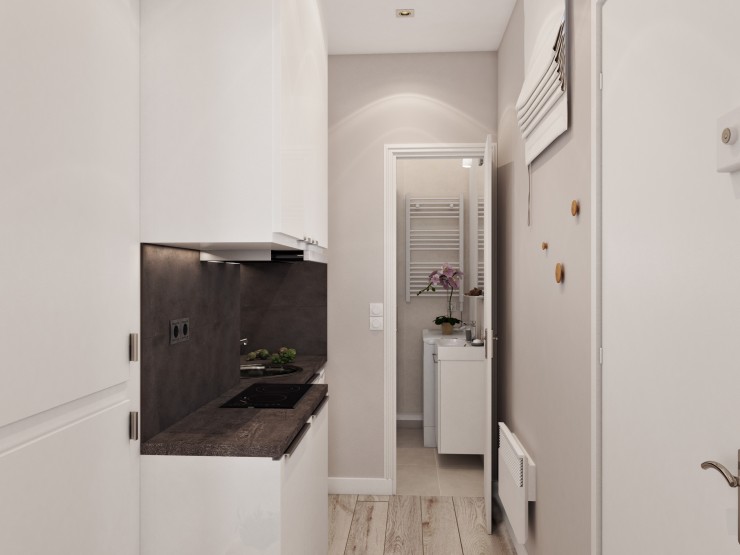 white interior