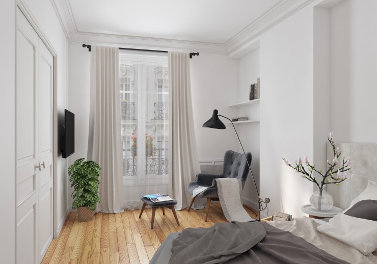beautiful white interior