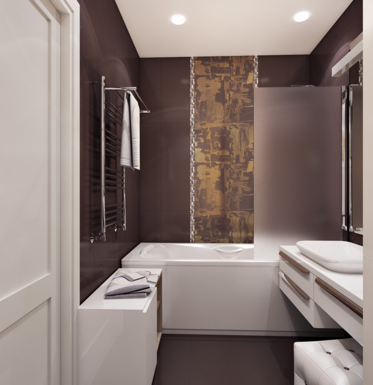 Modern light interior bathroom