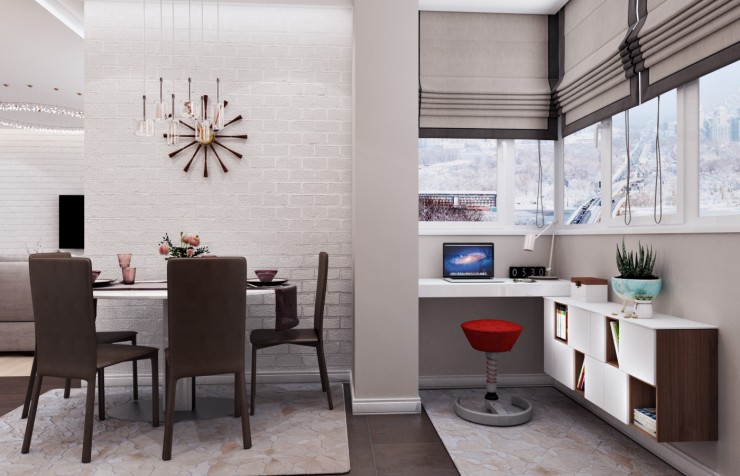 Modern light interior kitchen