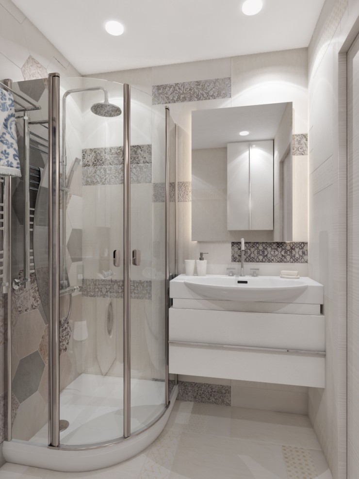 interior bathroom patchwork