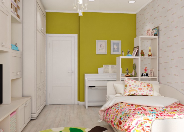 interior design kidsroom for girl