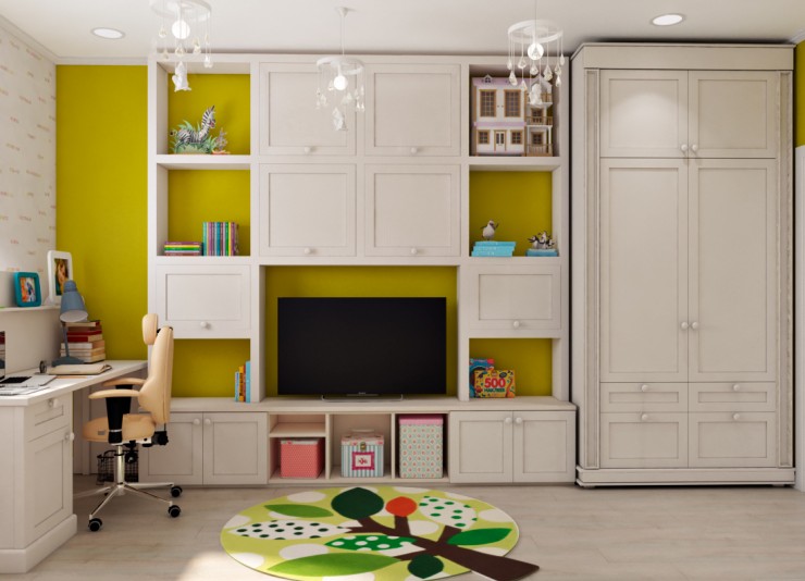 interior design kidsroom for girl
