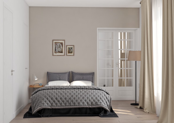 beautiful white interior Paris