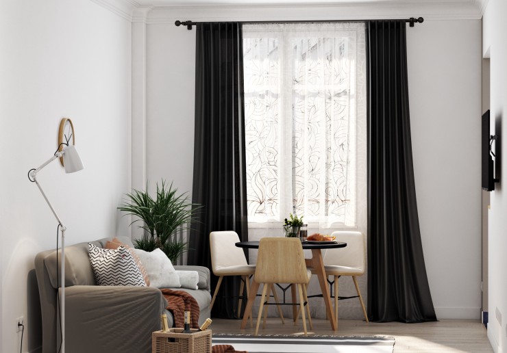 apartment with fireplace