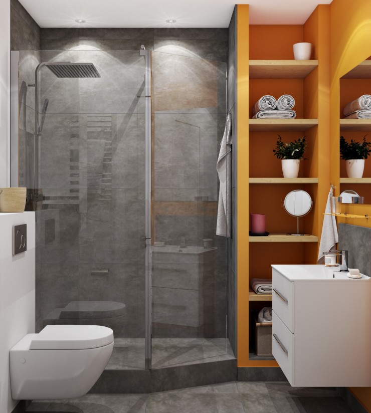 contrast bathroom