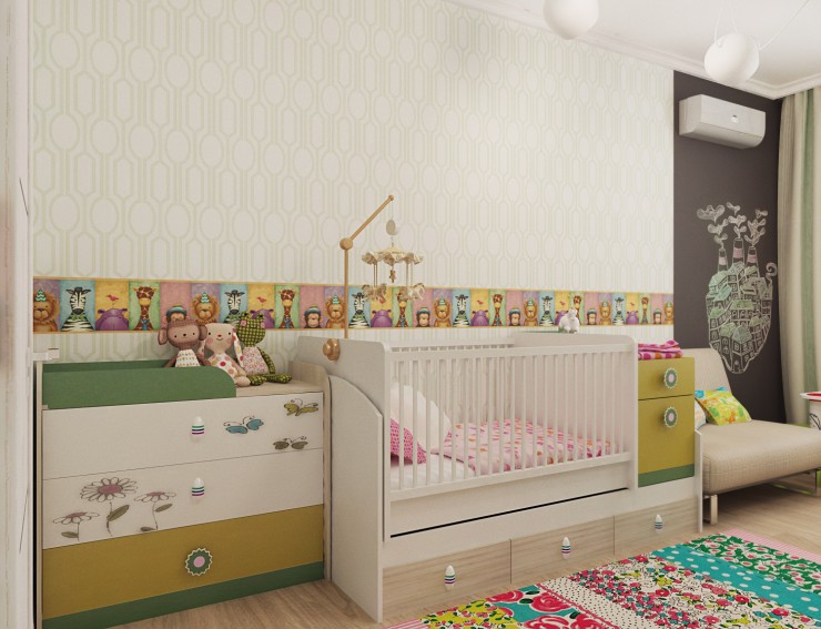 modern interior kids room