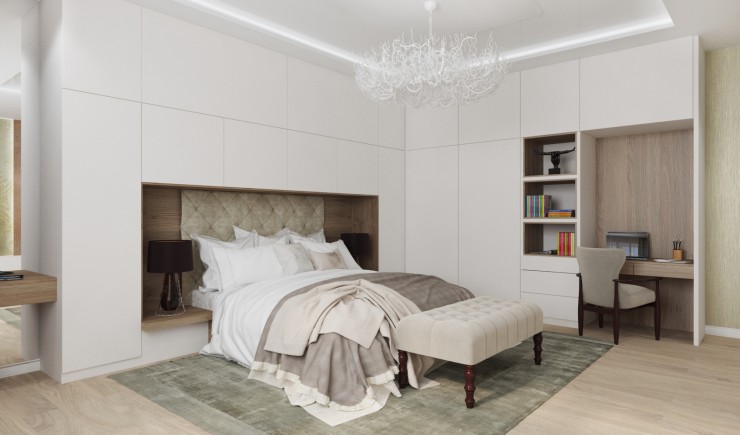 modern interior bedroom