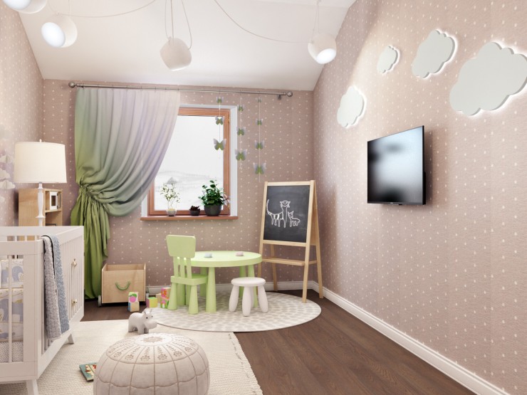 townhouse interior kids room