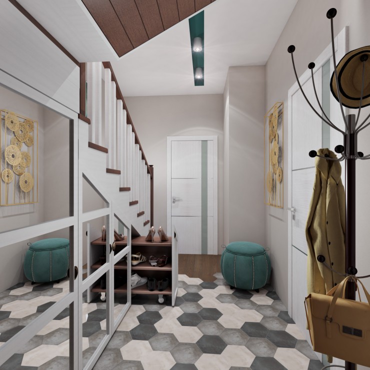 townhouse interior hall