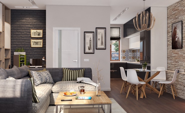 townhouse interior living room