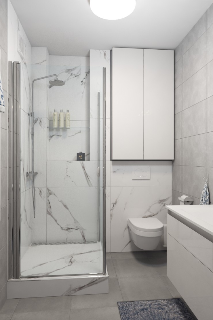modern apartment bathroom
