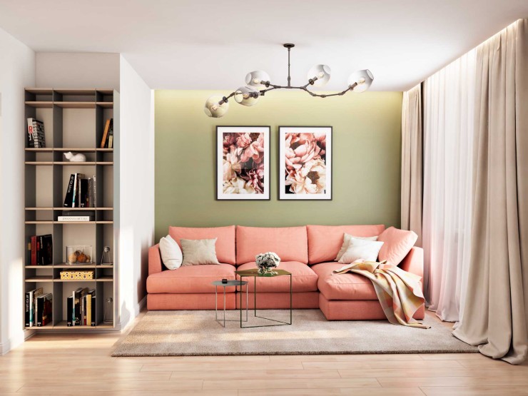 bright modern interior livingroom