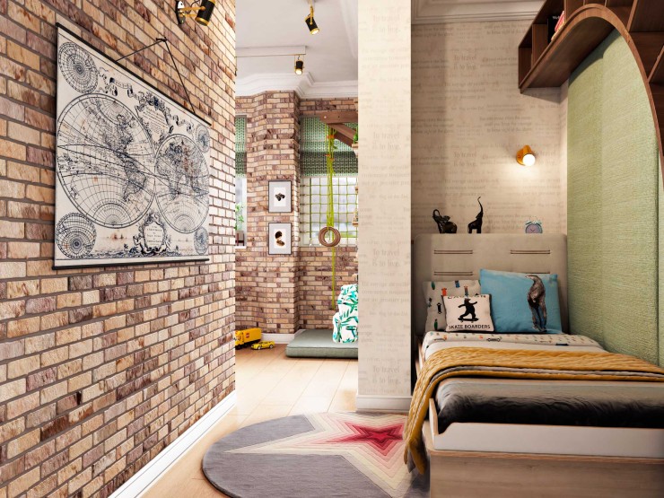 functional light interior kidsroom
