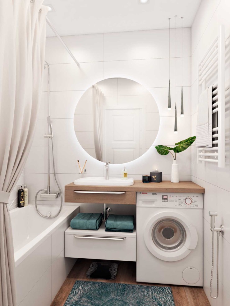 functional light interior bathroom