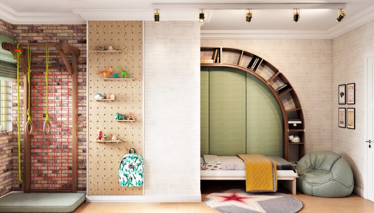 functional light interior kidsroom