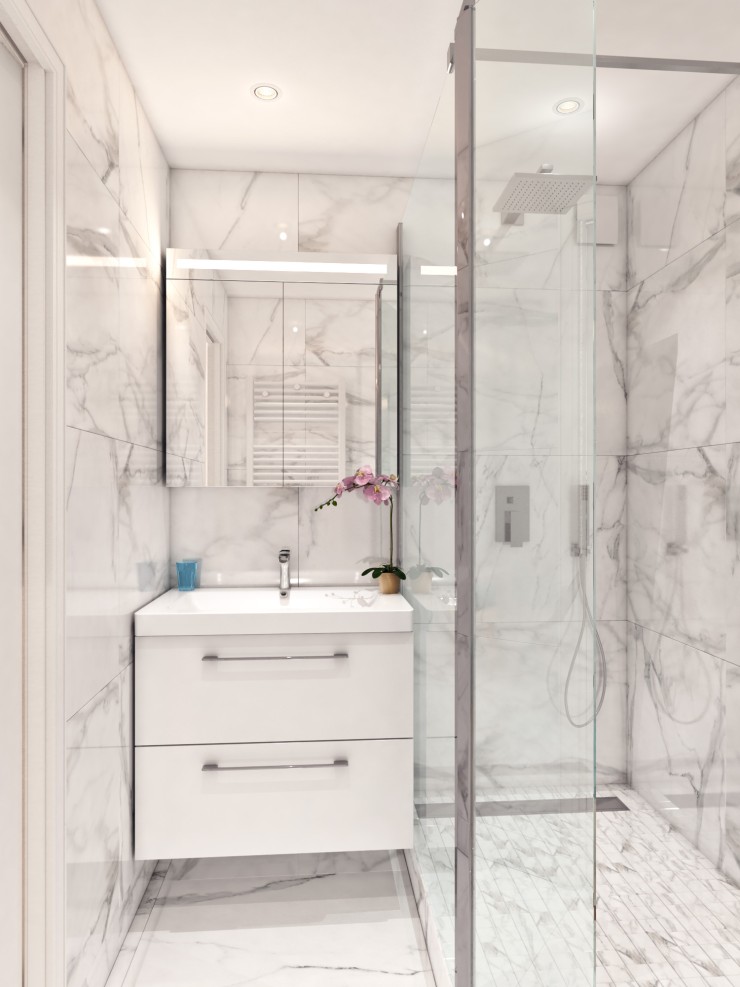 modern apartments bathroom
