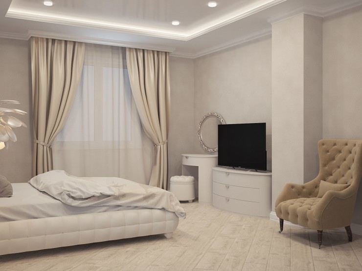 beige interior provence bedroom