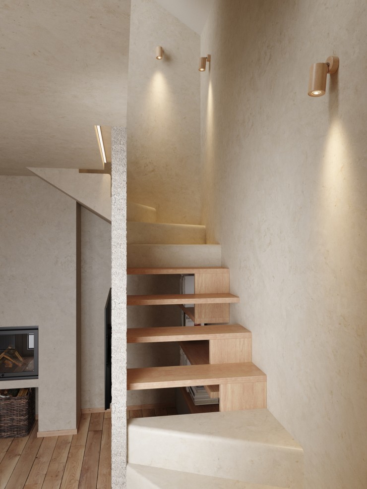 Staircase wabi sabi style