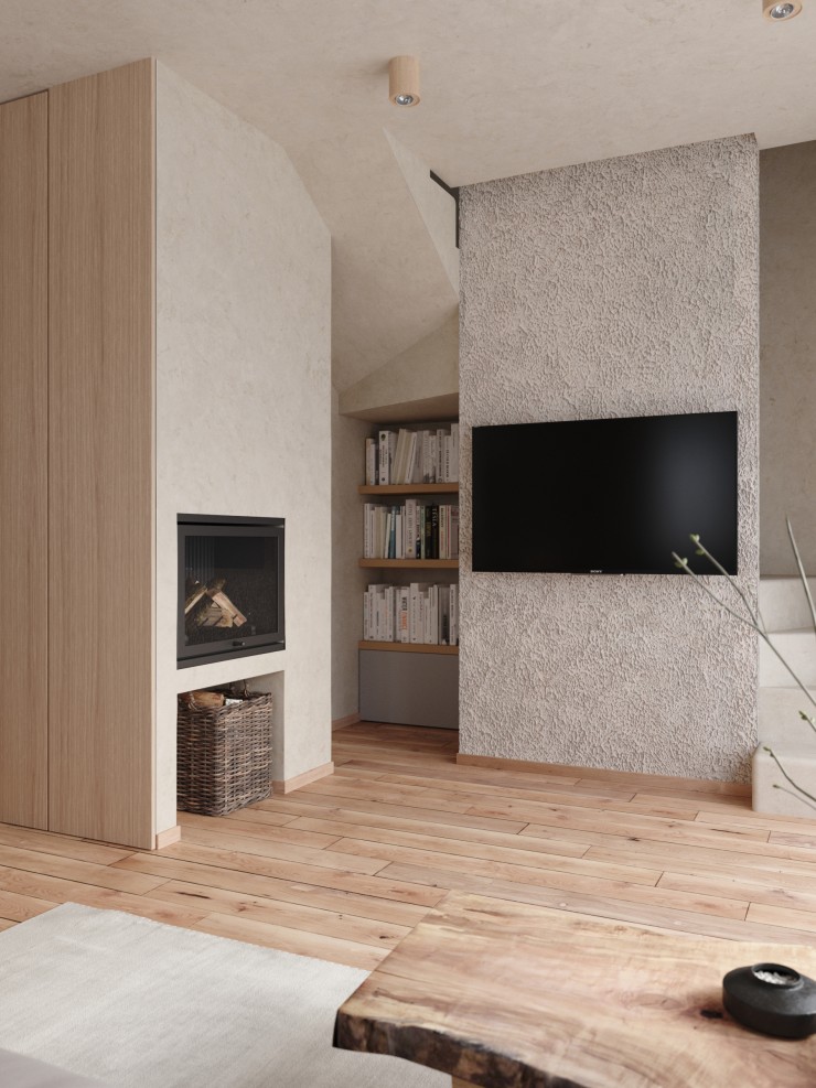 kitchen - living room wabi sabi style