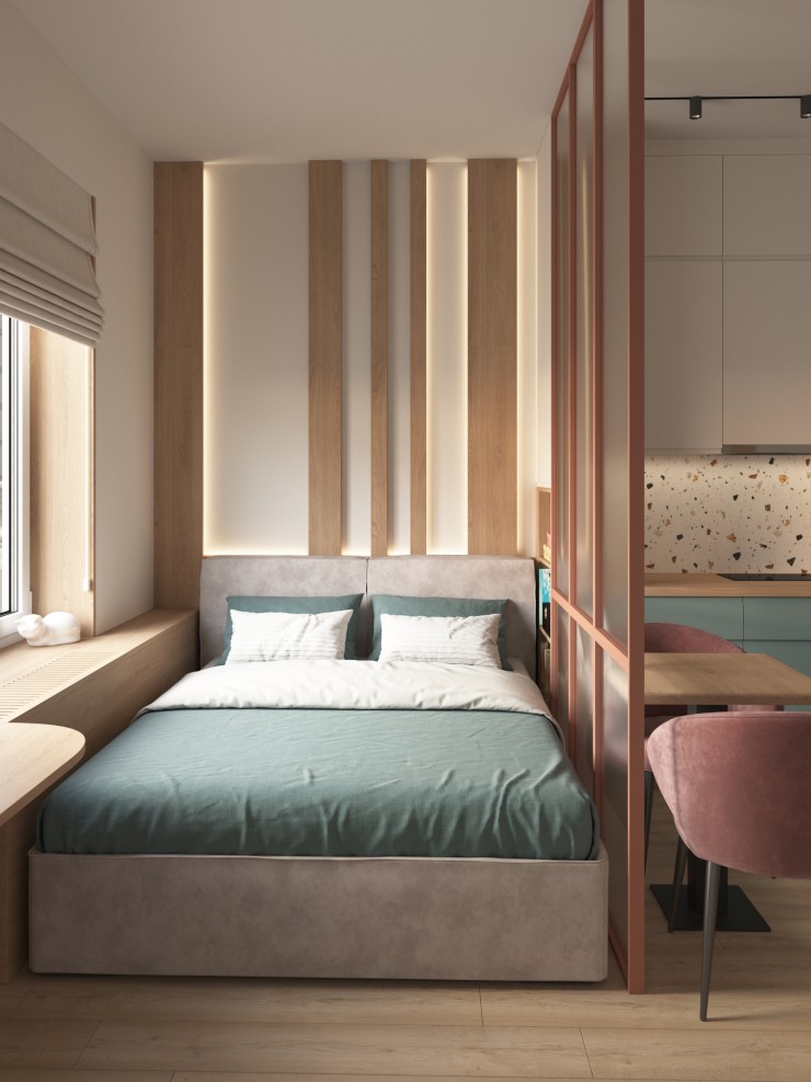 bedroom colorful interior