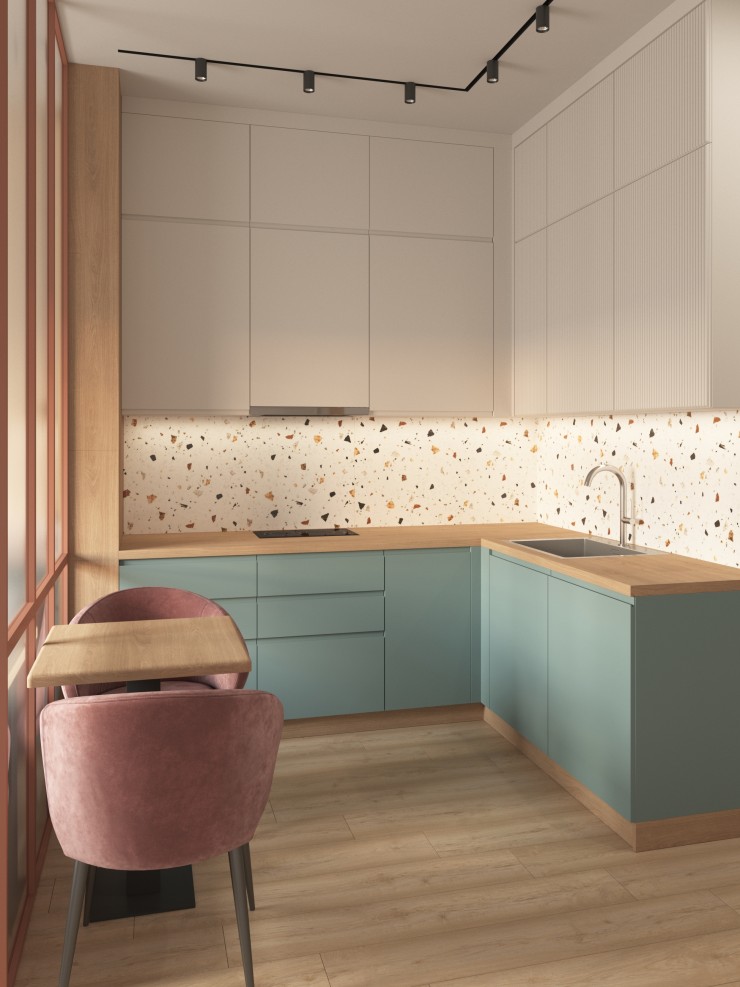 kitchen colorful interior