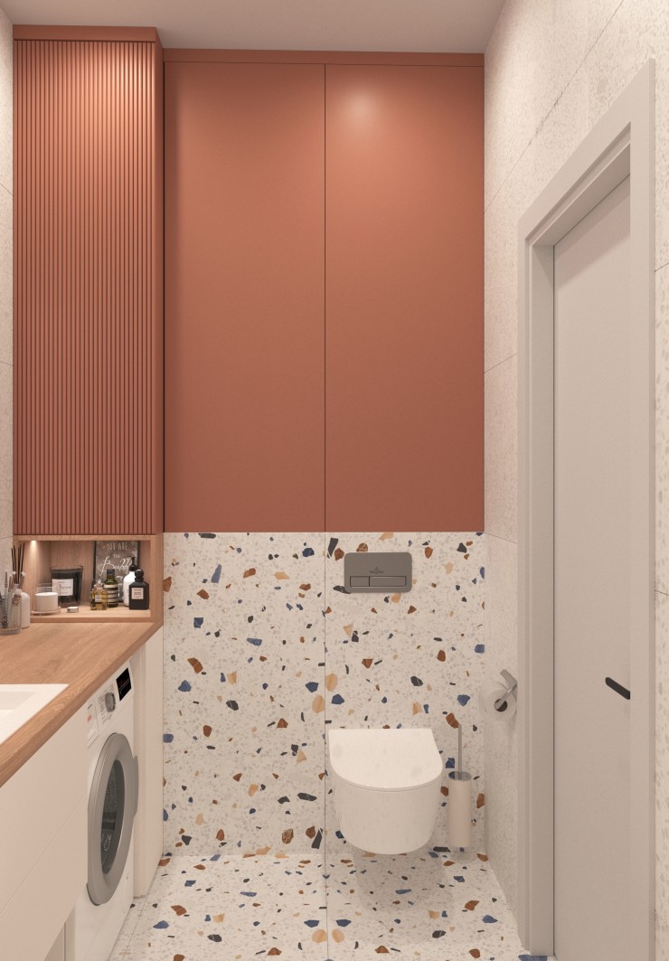 bathroom colorful interior