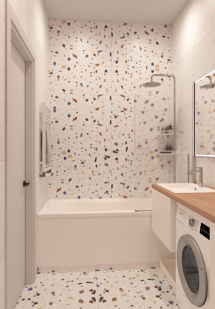 bathroom colorful interior